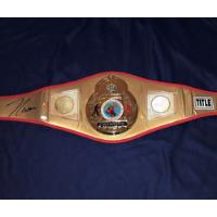 Cinturon Campeon Autografiado Julio Cesar Chavez Box Boxeo segunda mano   México 