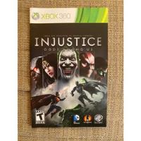 Manual Injustice Gods Among Us Para Xbox 360 - Sin Juego, usado segunda mano   México 