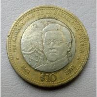 Moneda 10 Pesos Conmemorativa Zaragoza Batalla De Puebla segunda mano   México 