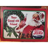 Antiguo Cartel De Pepsi Cola Navidad Actual segunda mano   México 