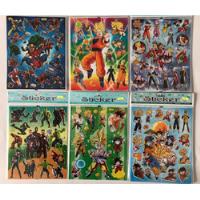 Lote De 77 Planillas Stickers Dragon Ball Avengers Spiderman segunda mano   México 