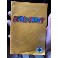Manual Mario Party 1 Nintendo 64 Solo Manual Original segunda mano   México 