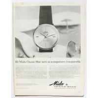 Reloj Mido Ocean Star Publicidad Antigua De 1962, Vintage, usado segunda mano   México 