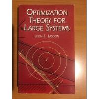 Optimization Theory For Large Systems. Leon Lasdon segunda mano   México 