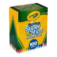 Usado, Crayola Supertips, 100 Colores, 100piezas !! segunda mano   México 