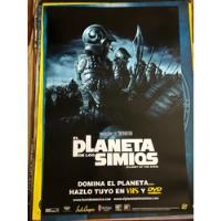 Poster El Planeta De Los Simios 2001 Original Para Videoclub segunda mano   México 