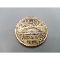 Moneda 20 Centavos Teotihuacan Aguila Grande Año 1970 #1 segunda mano   México 