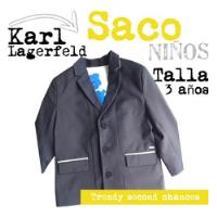 Karl Lagerfeld Blazer Saco Botones Niño.  La Segunda Bazar segunda mano   México 