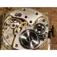 Antiguo Reloj Año 20 Frances Art Deco Cuadrado Bisel Oro 10k segunda mano   México 