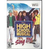 High School Musical Sing It! Wii Usado segunda mano   México 