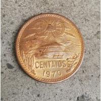Moneda De20 Centavos Cobre Pirámide 1970 Sin Circular Brillo segunda mano   México 