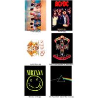 6 Poster Rock Queen Nirvana Pink Floyd Ac Dc Guns N Roses, usado segunda mano   México 