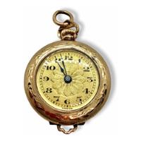 1902 Reloj Colgante Suizo F Hadorn Dama 15 Joya Baño Oro 10k segunda mano   México 