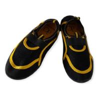 Zapato Acuático Marca Op Talla 19.5-20.5 Negros Con Amarillo, usado segunda mano   México 