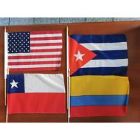 9 Bandera Argentina Chile Braz Colombia Salv Jamai Cuba Usa segunda mano   México 