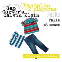 Pantalon 2 Playeras Niño Gap Klein Carters. La Segunda Bazar segunda mano   México 
