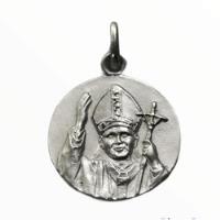 Medalla Plata 925 San Juan Pablo Ii #1148 Bautizo Comunión  segunda mano   México 