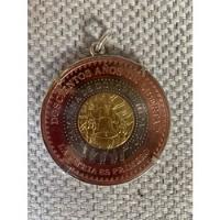 Medalla Conmemorativa Trimetálica Bicentenario Engarzada. segunda mano   México 