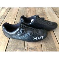 Zapatos Ciclismo Ruta Lake Cx332 Black Boa Carbon T. 44.5, usado segunda mano   México 