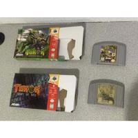 2 Juegos Original Turok 1 Y 2 (en Cajas Custom) Nintendo 64 segunda mano   México 