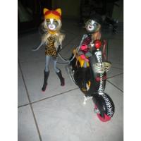 Monster High Werecats Sisters Scooter Meowlody & Purrsephone segunda mano   México 