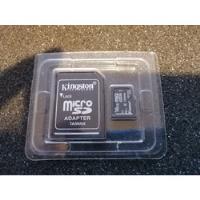 Memoria Micro Sd 16gb Kignston Con Adaptador , usado segunda mano   México 