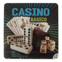 Set Casino Basico Baraja Domino Y Cubilete Juegos Novelty segunda mano   México 