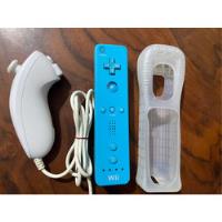 Control Wii Mote Azul Original Nintendo Con Nunchuk, usado segunda mano   México 