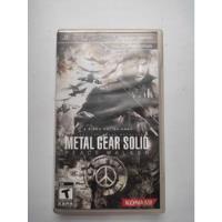 Metal Gear Solid Peace Walker Sony Psp  segunda mano   México 