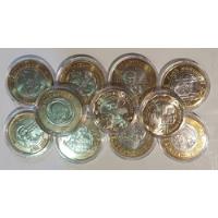 Colección De 9 Monedas Conmemorativas De 20 Pesos segunda mano   México 