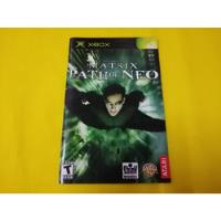 Manual Original The Matrix Path Of Neo Xbox Clasico *ingles* segunda mano   México 