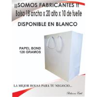 50 Bolsas Blancas 18x20 Papel Bond Para Dulceras  segunda mano   México 