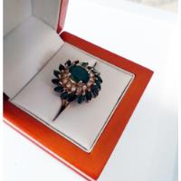 Nuevo -anillo Oro Amarillo De 14k, 17 Esmeraldas Y Diamantes segunda mano   México 