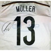 Jersey Autografiado Thomas Muller Alemania Adida Brasil 2014 segunda mano   México 