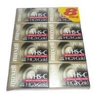 Cassettes Maxell Vhs-c  8 Pack 8 Cintas 62 Minutos Hgx-gold segunda mano   México 