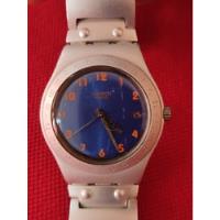 Reloj Pulsera Hombre, Swatch De Aluminio, Color Plateado. segunda mano   México 