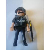 Playmobil Figura Original Juguete Policia Gun, usado segunda mano   México 
