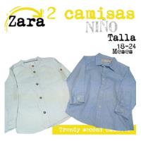 2 Camisas Niño Azul Y Celeste Zara. La Segunda Bazar segunda mano   México 