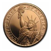 Medalla 1 Oz Cobre Pureza .999 Estatua De La Libertad, usado segunda mano   México 