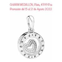 Charm Medallón Compatible Para La Marca Pandora,plata+bolsa segunda mano  Miguel Hidalgo