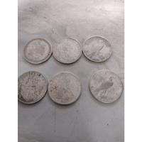 6 Monedas Tipo Plata One Dollar Fake 1800 1922 segunda mano   México 
