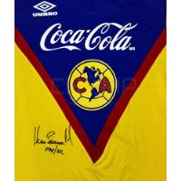 Jersey Autografiado Hugo Sánchez America Umbro Retro 1992-93 segunda mano   México 