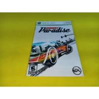 Manual Original Burnout Paradise Xbox 360  segunda mano   México 