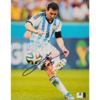 Foto Firmada Lionel Messi Seleccion Argentina Autografo segunda mano   México 