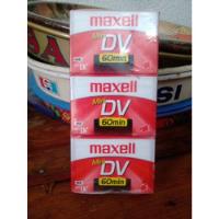 Paquete De 3 Cassette Mini Dv Maxell 60 Min. No Cd  segunda mano   México 