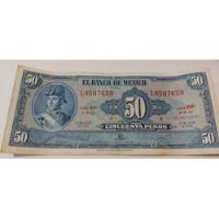 Antiguo Billete 50 Pesos Ignacio Allende 1970 segunda mano   México 