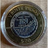 Moneda Conmemorativa 20 Pesos 100 Años Fuerza Aerea Mexicana segunda mano   México 