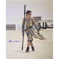 Poster Autografiado Daisy Ridley Rey Star Wars Force Awakens segunda mano   México 