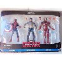 Spider-man 3 Pack Civil War Marvel Legends Hasbro 2016 segunda mano   México 