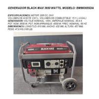 Generador Black Max 3650 Watts Mod Bm903655da, usado segunda mano   México 